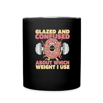 Donut Fitness Funny Donut Gym - Mug uni - noir - Devant