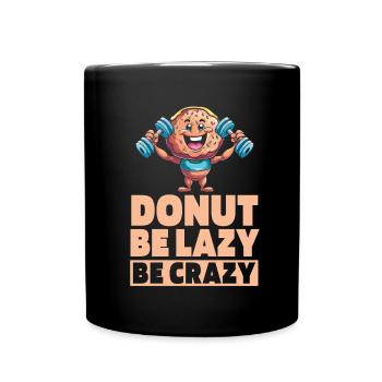 Donut Fitness Funny Donut Gym - Full Colour Mug - black - Front