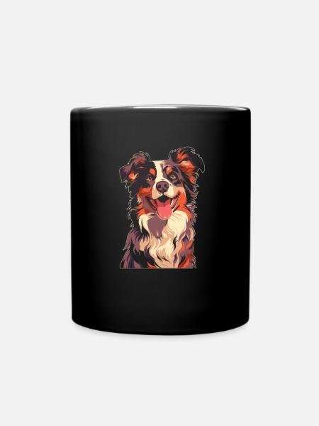 Australian Shepherd - Tasse einfarbig - Schwarz