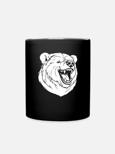 Ours Brun Ours Souriant - Mug uni - noir