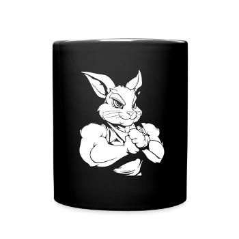Fitness Lapin - Mug uni - noir - Devant