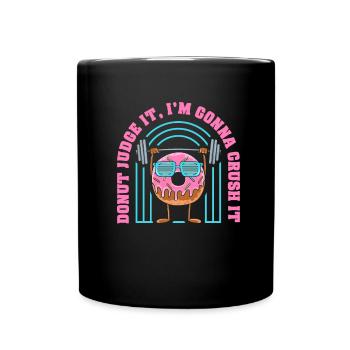 Donut Fitness Funny Donut Gym - Mug uni - noir - Devant