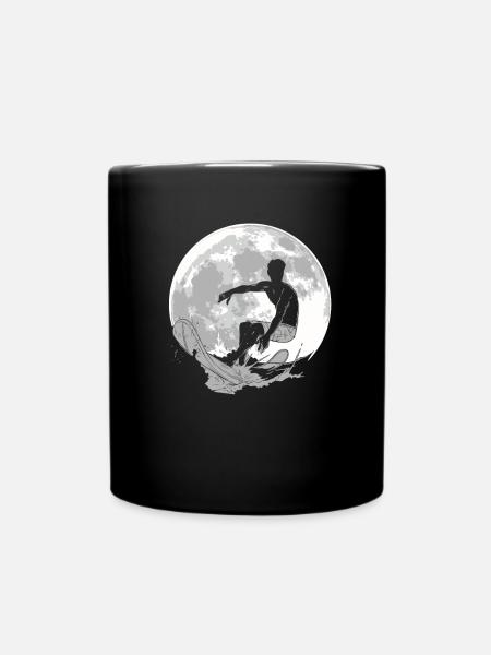 Surfer Surf Lune - Mug uni - noir