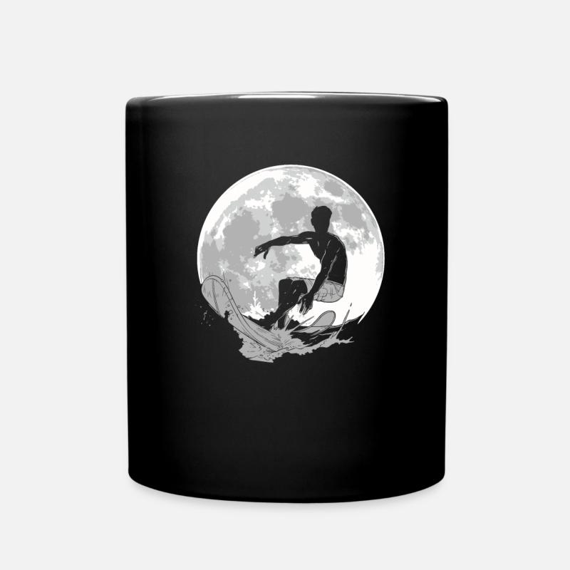 Surfer Surf Lune - Mug uni - noir