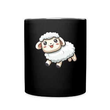 Sheep - Full Colour Mug - black - Front