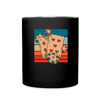 Poker - Full Colour Mug - black - Front