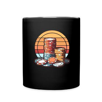 Poker - Mug uni - noir - Devant