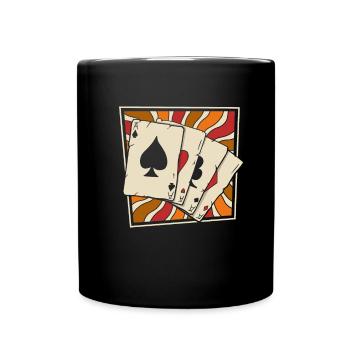 Poker - Full Colour Mug - black - Front