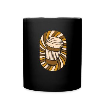 Coffee Cafe - Full Colour Mug - black - Front