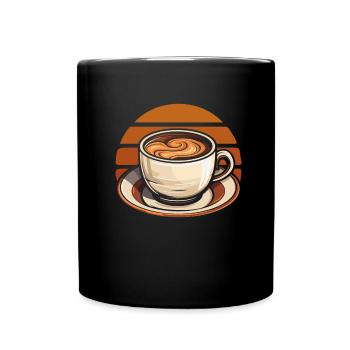 Coffee Cafe - Full Colour Mug - black - Front