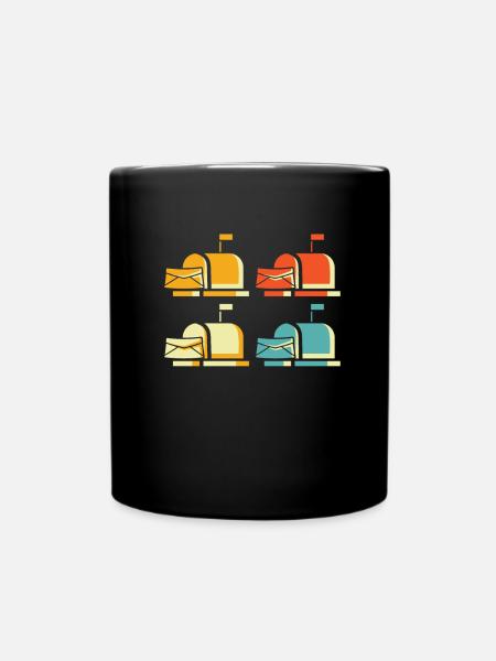 Postbote Briefträger - Tasse einfarbig - Schwarz