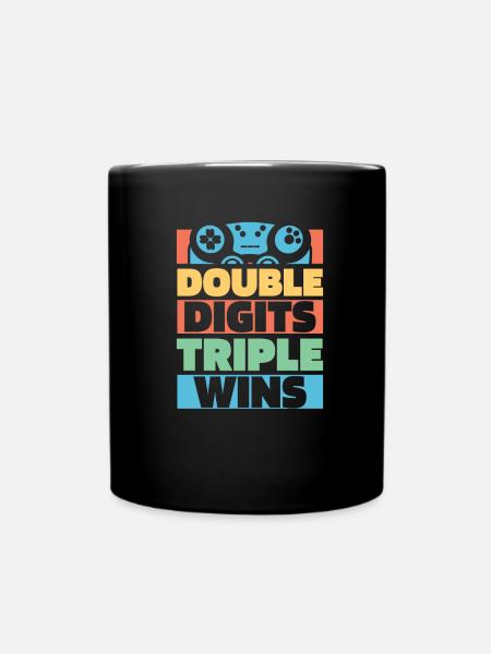 Gaming 10. Geburtstag 10 Jahre Gamer - Tasse einfarbig - Schwarz
