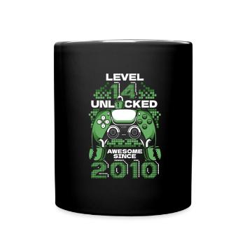 Gaming 14. Geburtstag 5 Jahre Gamer - Tasse einfarbig - Schwarz - Vorne