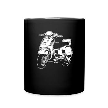 Motorrad Biker Motorbike - Tasse einfarbig - Schwarz - Vorne
