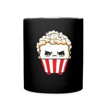 Maïs soufflé Kawaii - Mug uni - noir - Devant