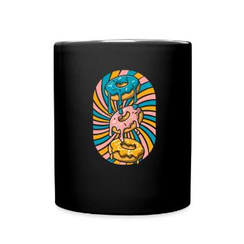 Doughnut - Full Colour Mug - black - Front