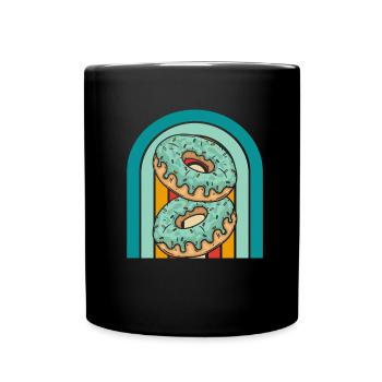 Doughnut - Full Colour Mug - black - Front