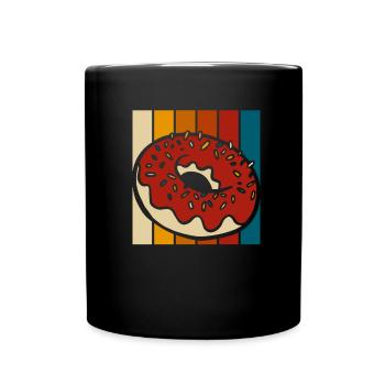 Doughnut - Full Colour Mug - black - Front