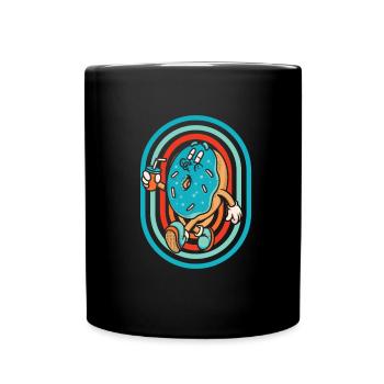 Donut - Tasse einfarbig - Schwarz - Vorne