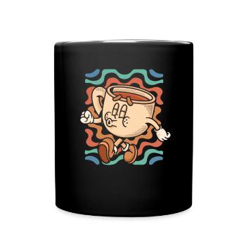 Coffee Cafe - Full Colour Mug - black - Front
