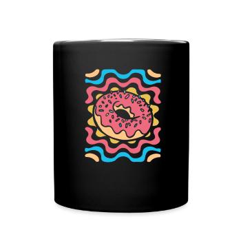 Doughnut - Full Colour Mug - black - Front