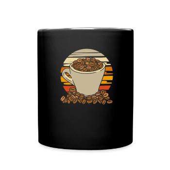 Coffee Cafe - Full Colour Mug - black - Front