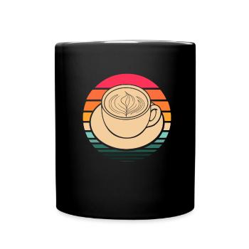 Coffee Cafe - Full Colour Mug - black - Front