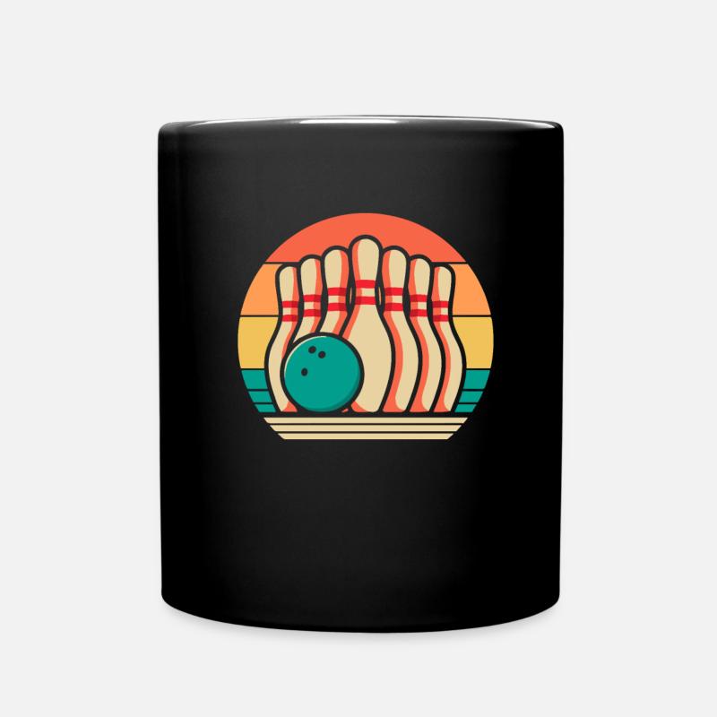 Bowling Bowlen Bowler - Tasse einfarbig - Schwarz