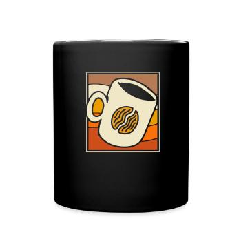 Coffee Cafe - Full Colour Mug - black - Front