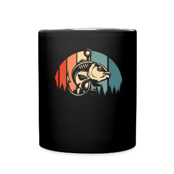 Angler Fishing - Full Colour Mug - black - Front