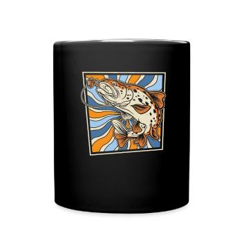 Angler Fishing - Full Colour Mug - black - Front