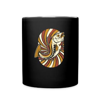 Angler Fishing - Full Colour Mug - black - Front
