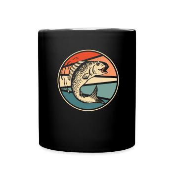 Angler Fishing - Full Colour Mug - black - Front