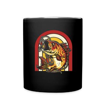 Angler Fishing - Full Colour Mug - black - Front