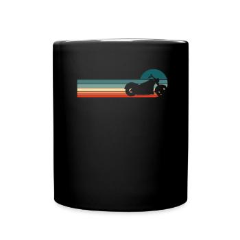 Moto Motard Motard - Mug uni - noir - Devant