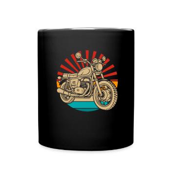 Moto Motard Motard - Mug uni - noir - Devant