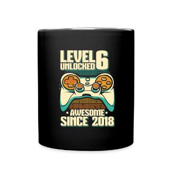 Gaming .6 Birthday 6 Years Gamer - Full Colour Mug - black - Front
