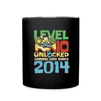 Gaming 10e anniversaire 10 ans Gamer - Mug uni - noir - Devant