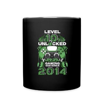 Gaming 10e anniversaire 10 ans Gamer - Mug uni - noir - Devant