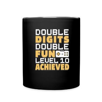 Gaming 10e anniversaire 10 ans Gamer - Mug uni - noir - Devant