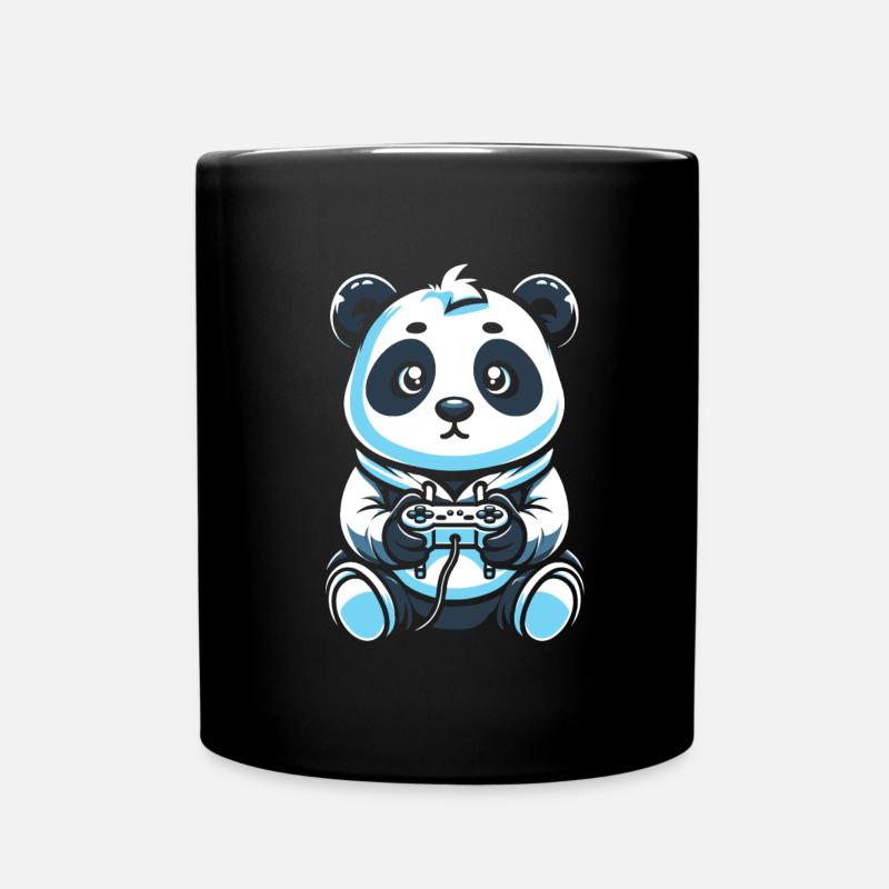 Gamer Gaming Gaming Panda Bear - Tasse einfarbig - Schwarz