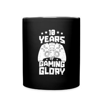 Gaming 10e anniversaire 10 ans Gamer - Mug uni - noir - Devant