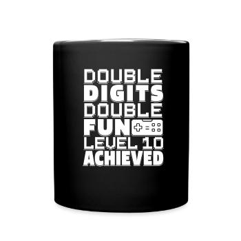 Gaming 10e anniversaire 10 ans Gamer - Mug uni - noir - Devant