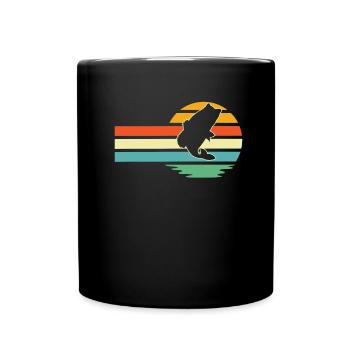 Angler Fishing - Full Colour Mug - black - Front