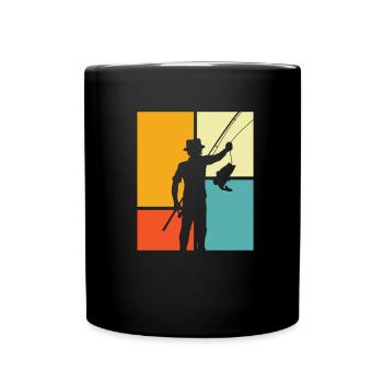 Angler Fishing - Full Colour Mug - black - Front