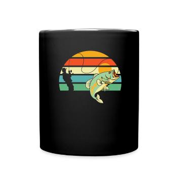 Angler Fishing - Full Colour Mug - black - Front