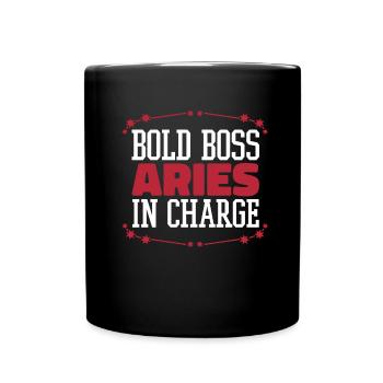 Zodiaque Bélier - Mug uni - noir - Devant