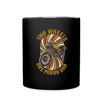 Motorrad Biker Motorbike Motorcycle Dad - Tasse einfarbig - Schwarz - Vorne