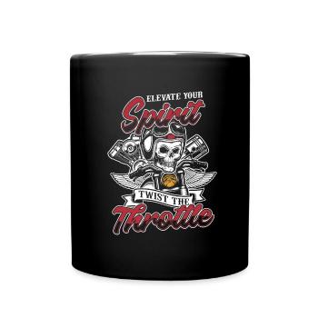Motorrad Biker Moto Moto Thérapie - Mug uni - noir - Devant