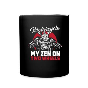 Motorrad Biker Moto Moto Thérapie - Mug uni - noir - Devant